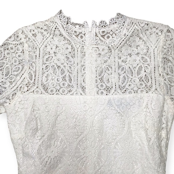 Lulu’s Remarkable White Lace Dress - Small - Picture 5 of 16